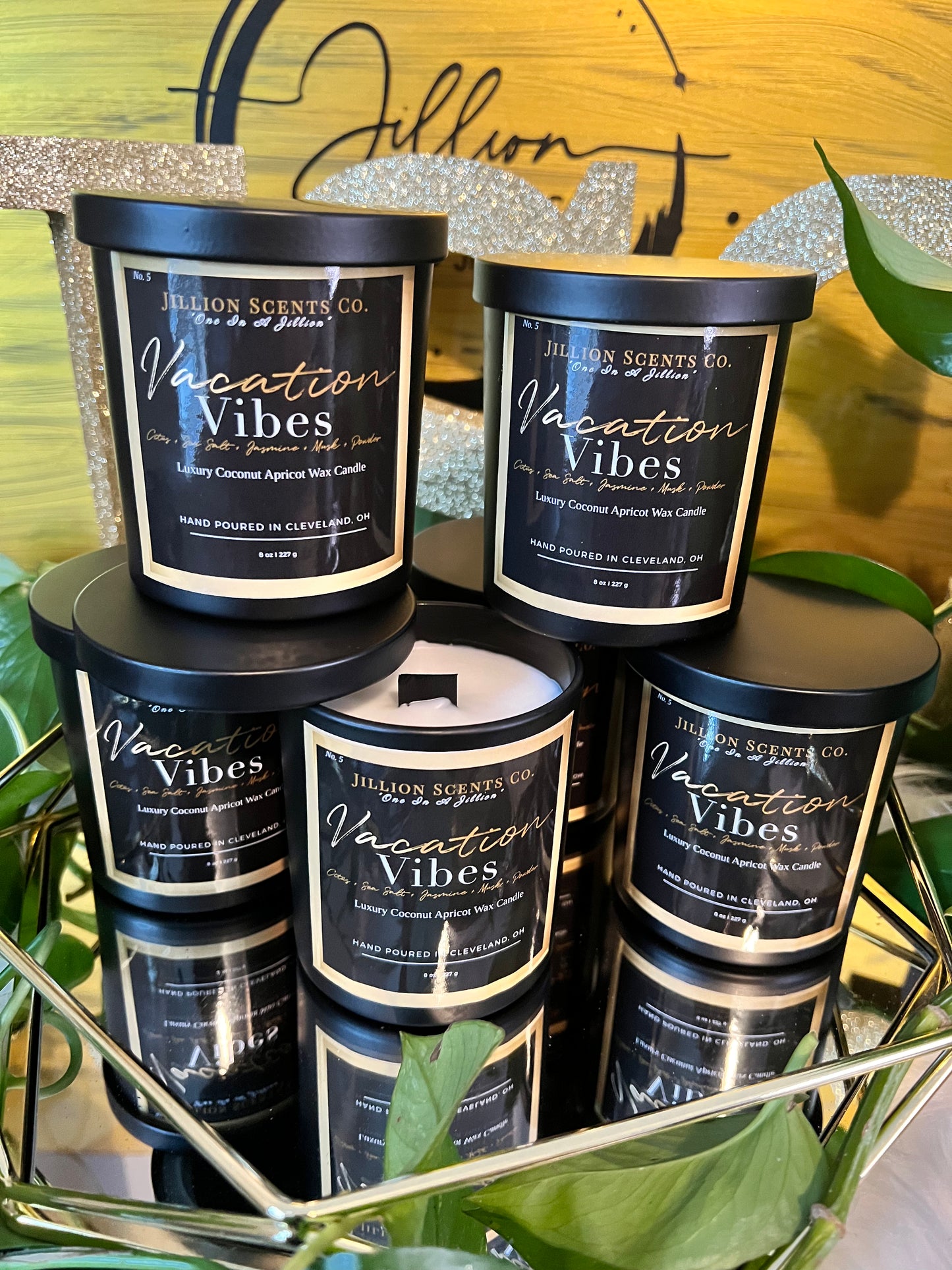 8 oz Vacation Vibes Apricot Coconut Cream Wax Candle