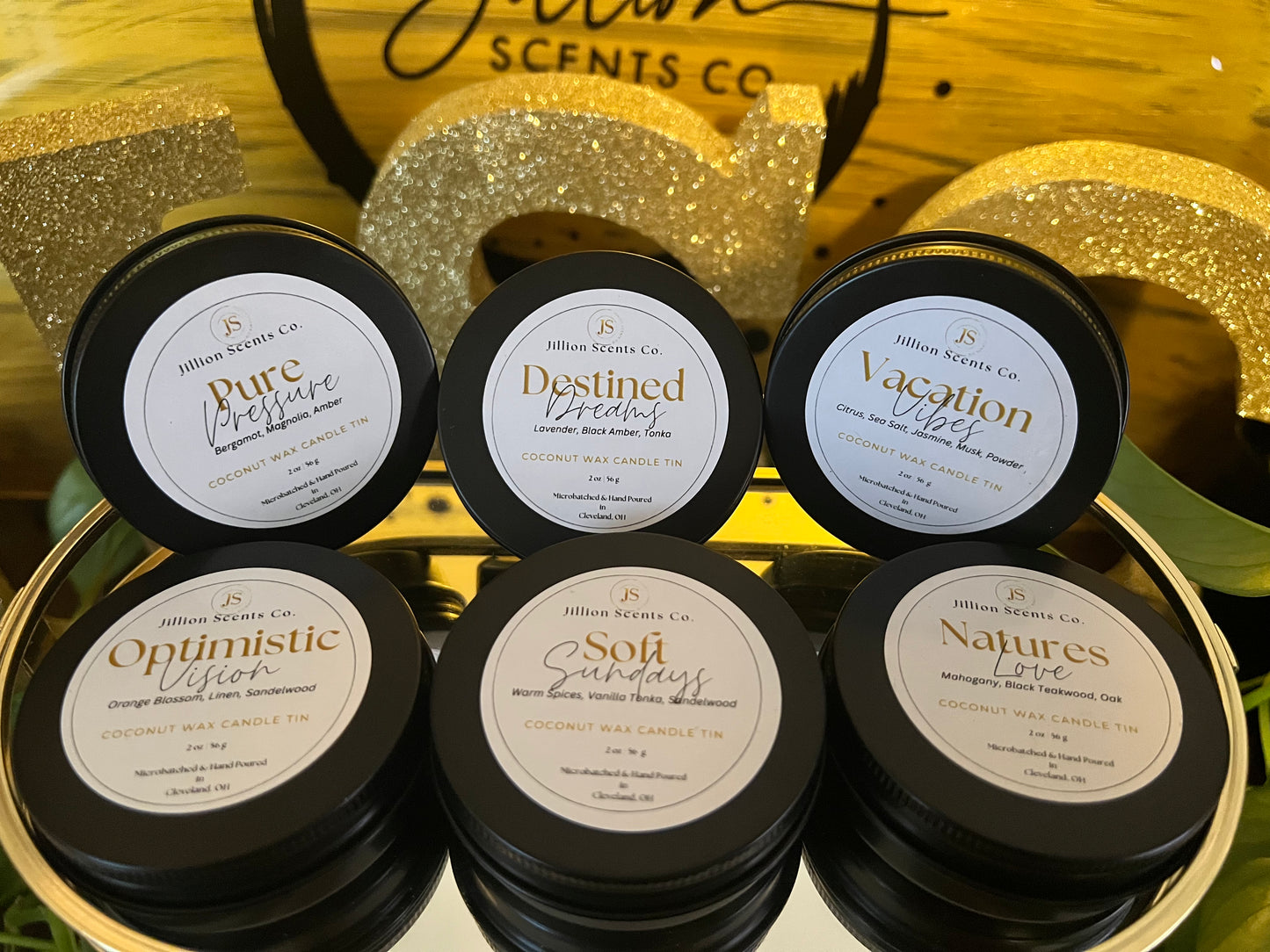 2oz “Discovery Set” (6 Scents\Set) Apricot Coconut Cream Wax Candle Tins