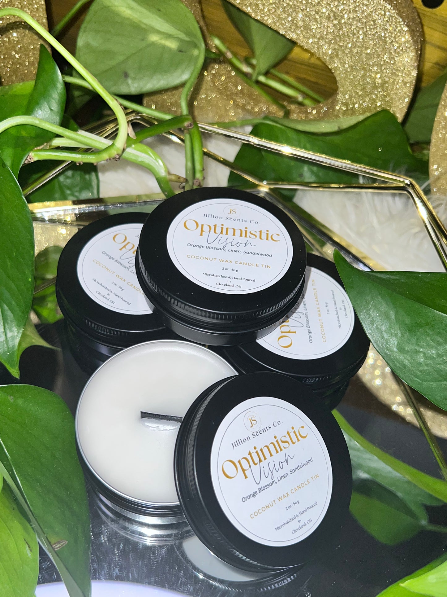 8 oz Optimistic Vision Apricot Coconut Cream Wax Candle