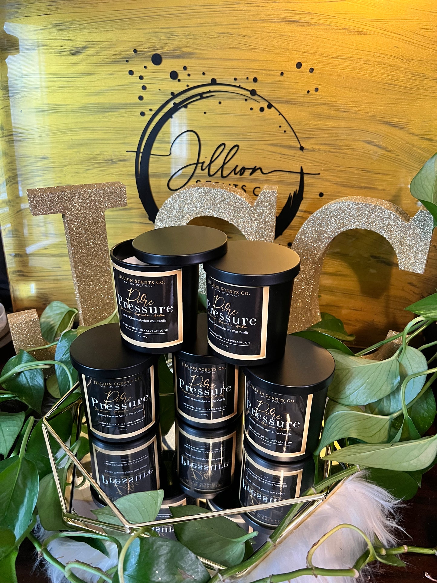 8 oz Pure Pressure Apricot Coconut Cream Wax Candle