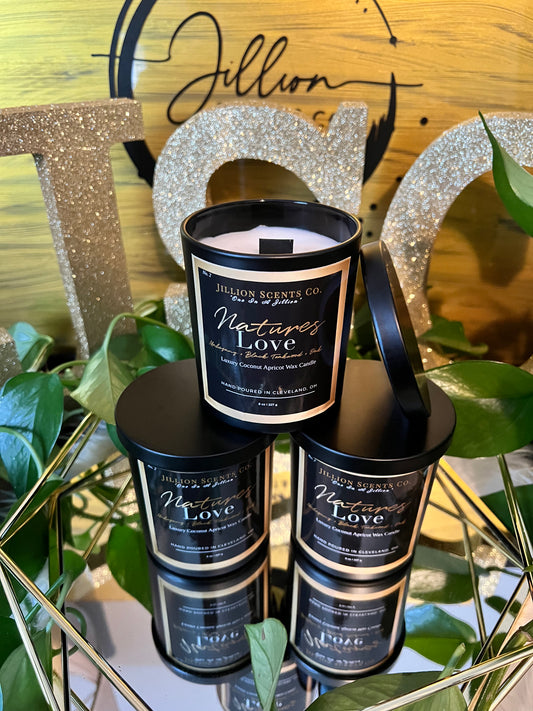8 oz Natures Love Apricot Coconut Cream Wax Candle